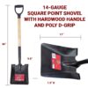 14-Gauge Square Point D-Grip HW copy 14-Gauge Square Point D-Grip hardwood measurements