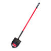 14-Gauge Round Point Shovel Fiberglass Long Handle Closed Back