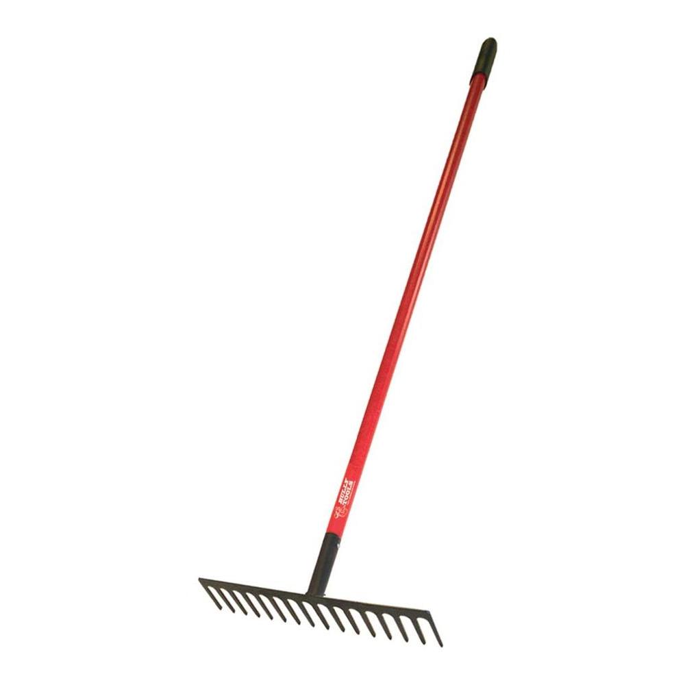 14-Tine Level Head Rake 66-Inch Fiberglass Handle