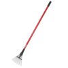 92317 8-Inch Shrub Rake Long Fiberglass Handle
