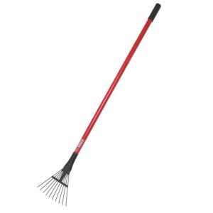 8-Inch Shrub Rake Long Fiberglass Handle