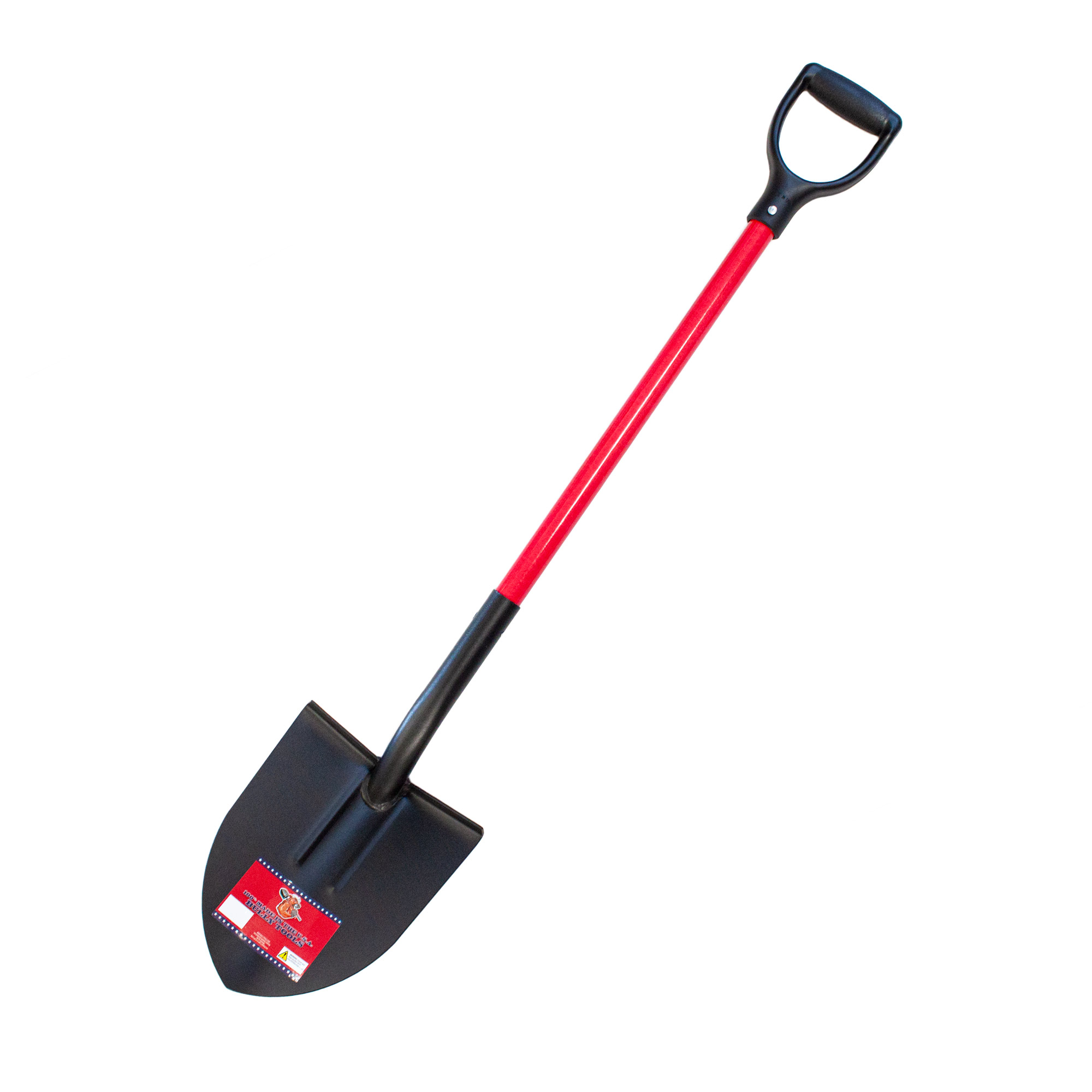92510-v2 12-Gauge Round Point Shovel with Poly D-Grip