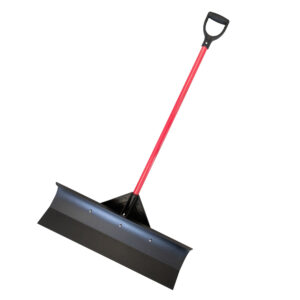 30" Steel Snow Pusher with Poly D-Grip