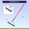 bow-rake-66-size Bow Rake 66" sizing