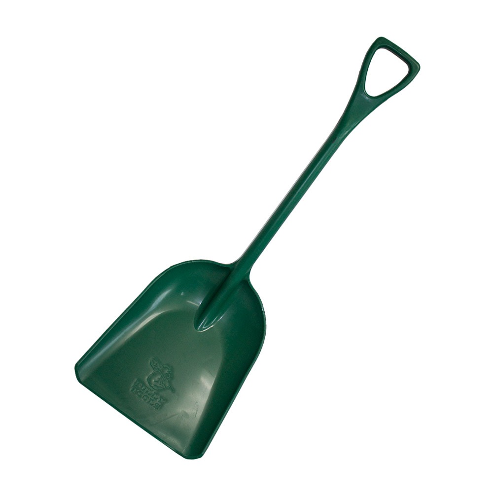 polyscoop-green 42-Inch One-Piece Poly Scoop D-Grip Green