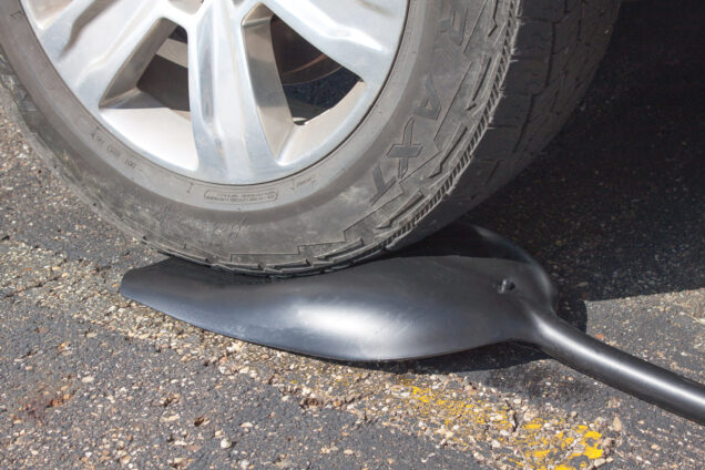 Poly Scoop Under Truck