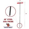 48 in. Probe 48 in. Steel Soil Probe Dimensions