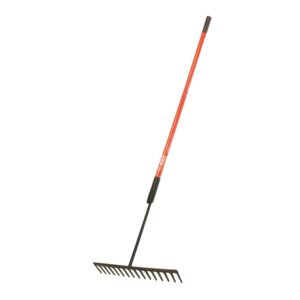 7-Gauge 16" Asphalt Rake with 2-Piece Fiberglass Handle
