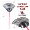 30" Poly Lawn/Leaf Rake dimensions
