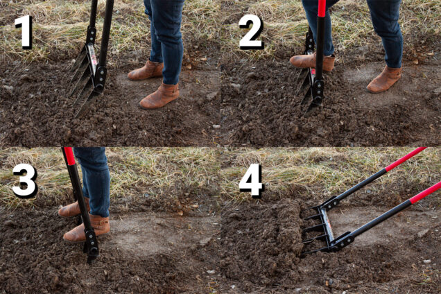 Broadfork step-by-step