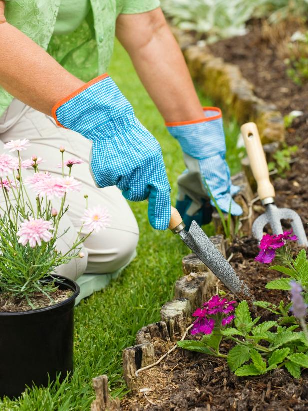 Woman gardening