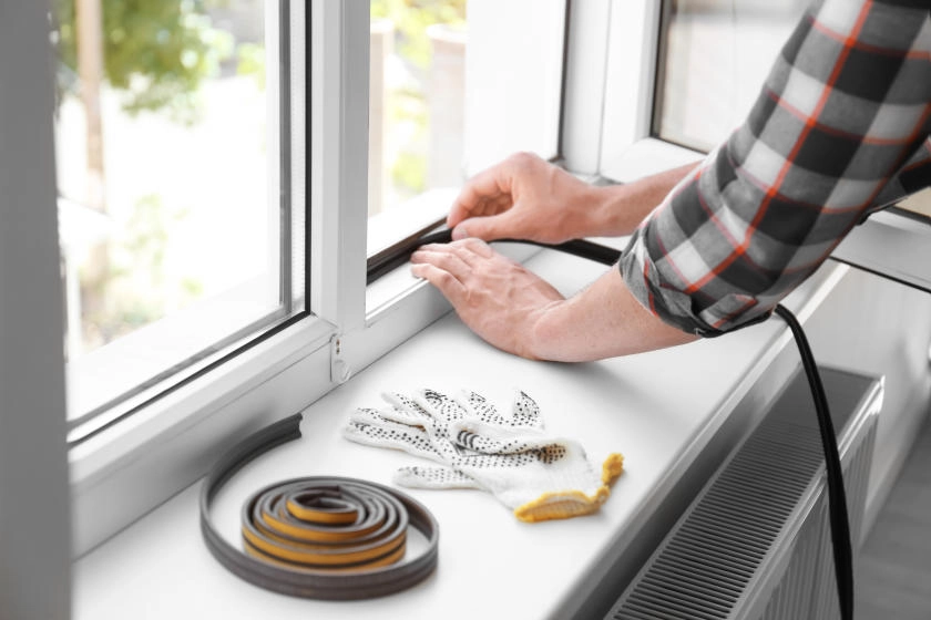 Weatherstripping windows