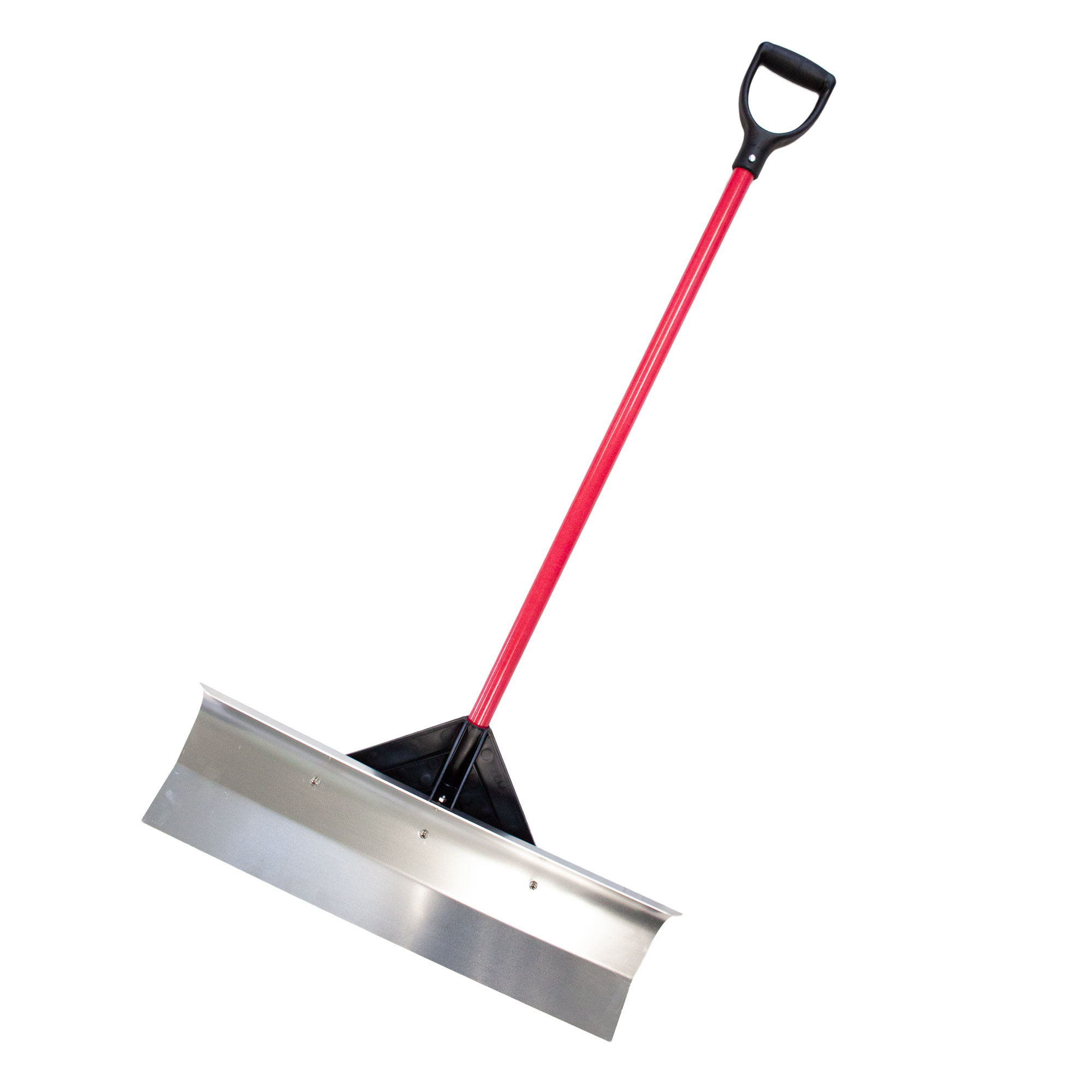 92820 30" Aircraft Grade Aluminum Snow Pusher with Fiberglass Handle and Poly D-Grip